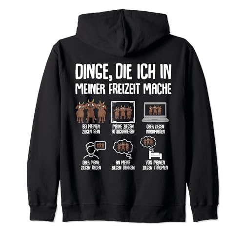 Ziegen Landwirt Herren Damen Kinder Ziege Kapuzenjacke Ziegen Landwirt Herren Damen Kinder Ziege Kapuzenjacke von Lustige Ziegen Geschenke für Bauer und Landwirt