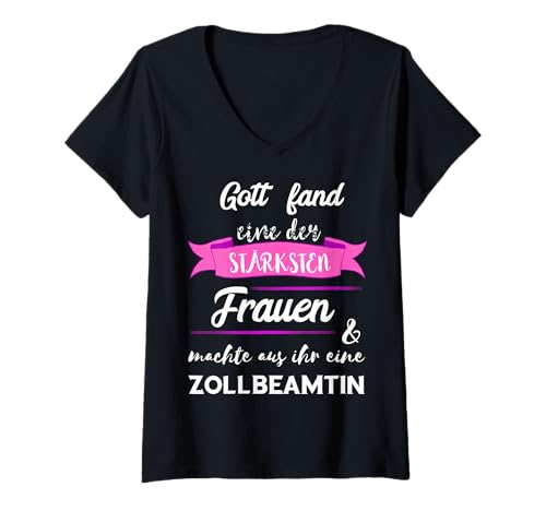 Damen Zollbeamtin Zöllner Zoll Beamtin Lustiger Zollbeamten Spruch T-Shirt mit V-Ausschnitt Damen Zollbeamtin Zöllner Zoll Beamtin Lustiger Zollbeamten Spruch T-Shirt mit V-Ausschnitt von Lustige Zollbeamter Sprüche Zoll