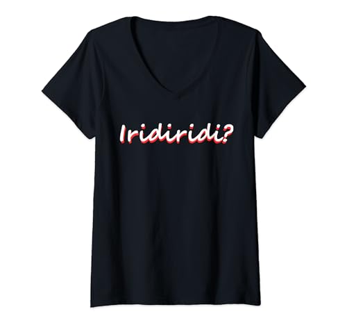 Damen Lustige bayrische Sprüche iridiridi Bayern bayrisch Dialekt T-Shirt mit V-Ausschnitt von Lustige bayrische Sprüche Geschenke bayrisch