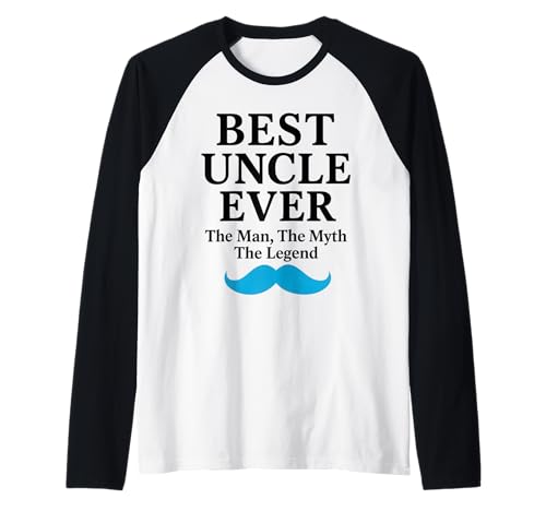 Best Uncle Ever The Man The Myth The Legend Raglan von Lustige coole Onkel Geschenke für Männer