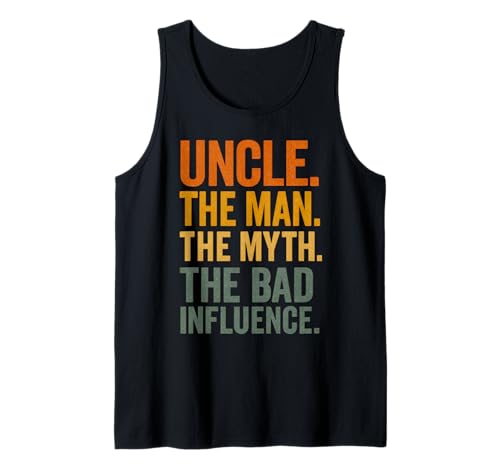 Herren Uncle The Man The Myth The Bad Influence Tank Top von Lustige coole Onkel Geschenke für Männer
