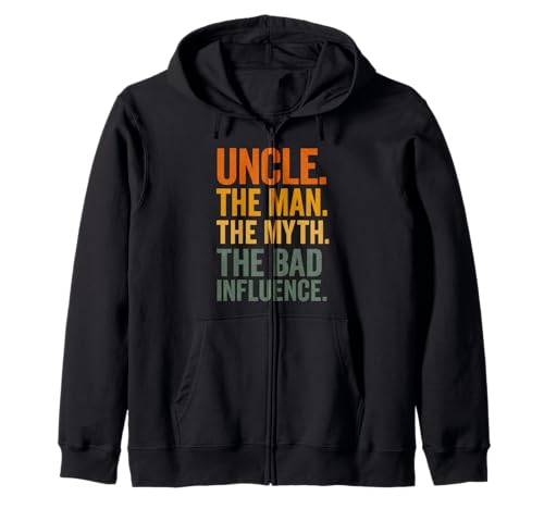 Uncle The Man The Myth The Bad Influence Kapuzenjacke von Lustige coole Onkel Geschenke für Männer