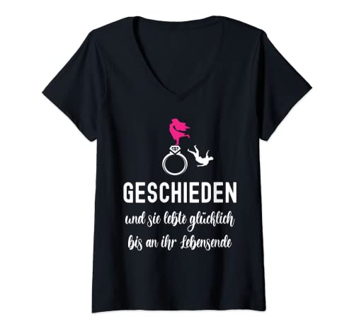 Damen Lustige sarkastische Scheidungsparty für Frauen T-Shirt mit V-Ausschnitt Damen Lustige sarkastische Scheidungsparty für Frauen T-Shirt mit V-Ausschnitt von Lustige sarkastische Scheidungsparty für Frauen