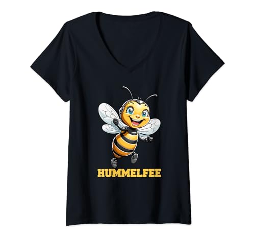 Damen Hummelfee lustige Bienen Diät Hummel Pummel Imkerin T-Shirt mit V-Ausschnitt Damen Hummelfee lustige Bienen Diät Hummel Pummel Imkerin T-Shirt mit V-Ausschnitt von Lustige süße Tiere & Hobby Shirts