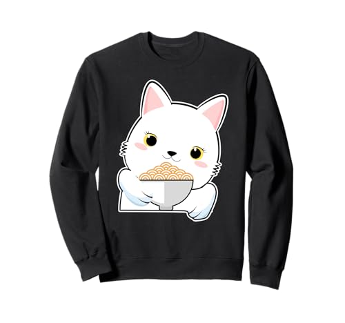 Kawaii Katze Ramen Nudeln Japan Anime Kätzchen Kinder K-Pop Sweatshirt Kawaii Katze Ramen Nudeln Japan Anime Kätzchen Kinder K-Pop Sweatshirt von Lustige und Süße Kawaii Ramen Katzen Tiere Design