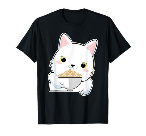 Kawaii Katze Ramen Nudeln Japan Anime Kätzchen Kinder K-Pop T-Shirt Kawaii Katze Ramen Nudeln Japan Anime Kätzchen Kinder K-Pop T-Shirt von Lustige und Süße Kawaii Ramen Katzen Tiere Design