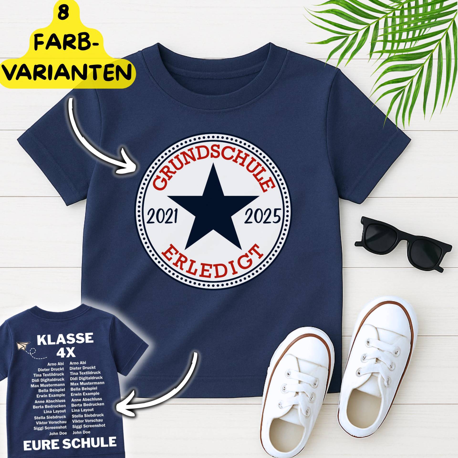 Schulkind Gruppenshirt 2025 | Schulabschluss Grundschule Abschiedsgeschenk 4. Klasse Schüler Erledigt Namen Und Schuljahr Schulkind Gruppenshirt 2025 | Schulabschluss Grundschule Abschiedsgeschenk 4. Klasse Schüler Erledigt Namen Und Schuljahr von LustigeTshirtDesigns