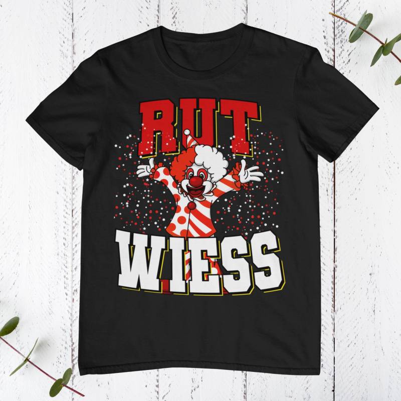 T-Shirt Unisex | Karnevalskostüm Mit Clown Rut Wiess Verkleidung Fasching von LustigeTshirtDesigns