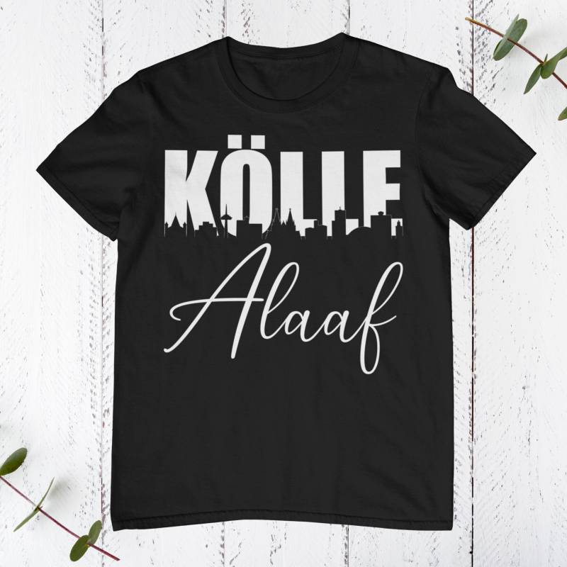 T-Shirt Unisex | Karnevalskostüm Mit Kölner Skyline Kölle Alaaf Verkleidung Fasching von LustigeTshirtDesigns