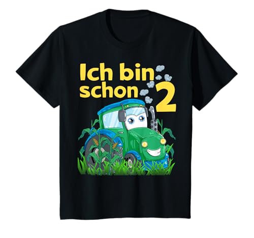 Kinder Kindergartenkind Ich bin 2 Jahre zweiter Geburtstag Traktor T-Shirt Kinder Kindergartenkind Ich bin 2 Jahre zweiter Geburtstag Traktor T-Shirt von Lustiger 2er Kindergeburtstag Jungen und Mädchen