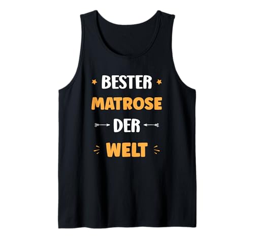 Herren Arbeit bester Matrose der Welt Beruf Matrose Tank Top von Lustiger Abschied Kollege Matrose Kanzlei