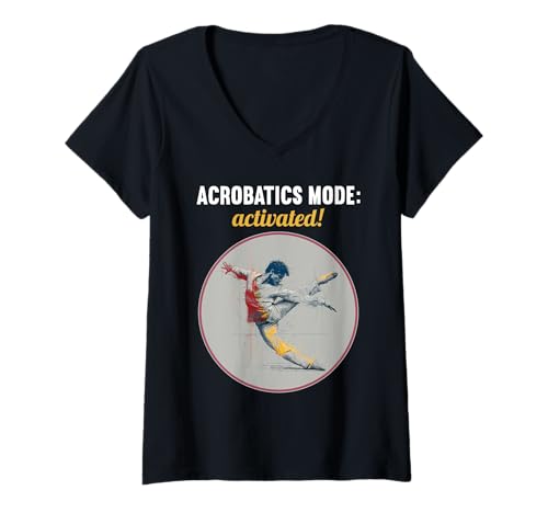 Damen Akrobatik Hobby lustiges Akrobatik T-Shirt mit V-Ausschnitt Damen Akrobatik Hobby lustiges Akrobatik T-Shirt mit V-Ausschnitt von Lustiger Akrobatik Spruch Shop