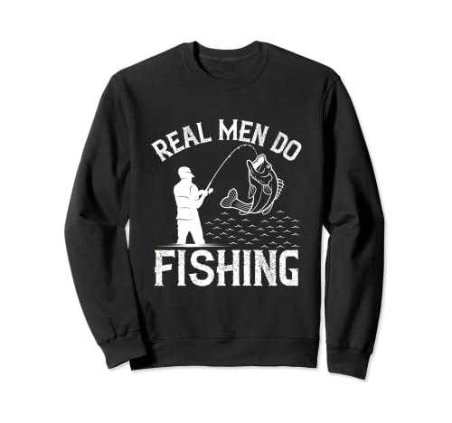 Echte Männer Angeln, Fischer Spruch, Angler Spruch Sweatshirt Echte Männer Angeln, Fischer Spruch, Angler Spruch Sweatshirt von Lustiger Angler Spruch, Fischen Catch and Releas