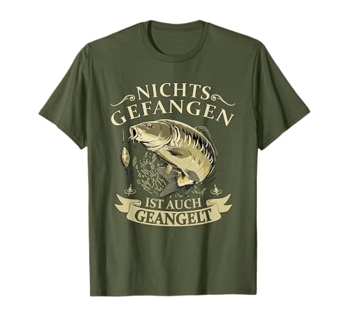 Nichts gefangen ist auch gut geangelt Männer Karpfen Angler T-Shirt Nichts gefangen ist auch gut geangelt Männer Karpfen Angler T-Shirt von Lustiger Angler Spruch Geschenke für Angler