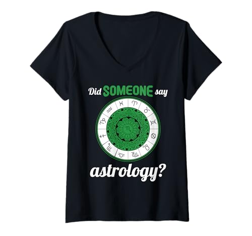 Damen Astrologie Hobby lustiges Astrologie T-Shirt mit V-Ausschnitt Damen Astrologie Hobby lustiges Astrologie T-Shirt mit V-Ausschnitt von Lustiger Astrologie Spruch Shop