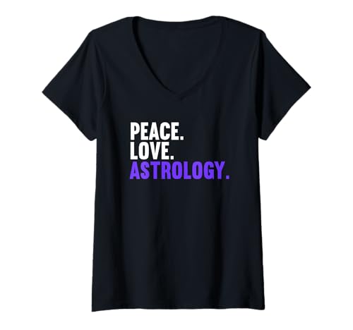 Damen Astrologie Hobby lustiges Astrologie T-Shirt mit V-Ausschnitt Damen Astrologie Hobby lustiges Astrologie T-Shirt mit V-Ausschnitt von Lustiger Astrologie Spruch Shop