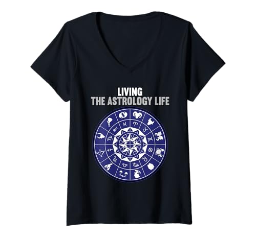 Damen Astrologie Hobby lustiges Astrologie T-Shirt mit V-Ausschnitt Damen Astrologie Hobby lustiges Astrologie T-Shirt mit V-Ausschnitt von Lustiger Astrologie Spruch Shop