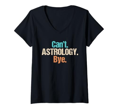 Damen Astrologie Hobby lustiges Astrologie T-Shirt mit V-Ausschnitt Damen Astrologie Hobby lustiges Astrologie T-Shirt mit V-Ausschnitt von Lustiger Astrologie Spruch Shop