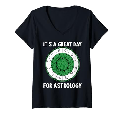 Damen Astrologie Hobby lustiges Astrologie T-Shirt mit V-Ausschnitt Damen Astrologie Hobby lustiges Astrologie T-Shirt mit V-Ausschnitt von Lustiger Astrologie Spruch Shop
