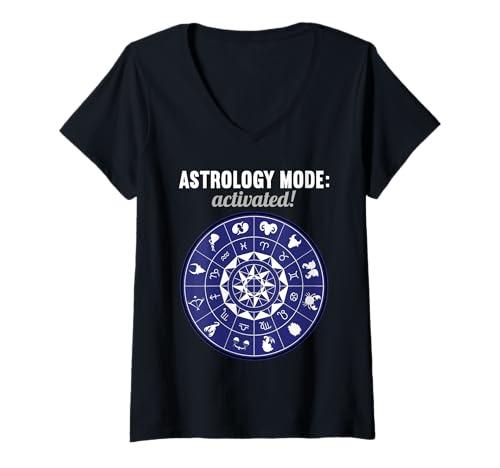 Damen Astrologie Hobby lustiges Astrologie T-Shirt mit V-Ausschnitt Damen Astrologie Hobby lustiges Astrologie T-Shirt mit V-Ausschnitt von Lustiger Astrologie Spruch Shop