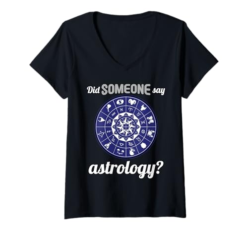 Damen Astrologie Hobby lustiges Astrologie T-Shirt mit V-Ausschnitt Damen Astrologie Hobby lustiges Astrologie T-Shirt mit V-Ausschnitt von Lustiger Astrologie Spruch Shop