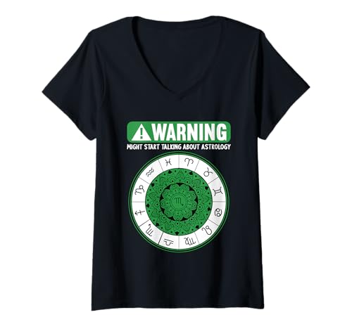 Damen Astrologie Hobby lustiges Astrologie T-Shirt mit V-Ausschnitt Damen Astrologie Hobby lustiges Astrologie T-Shirt mit V-Ausschnitt von Lustiger Astrologie Spruch Shop