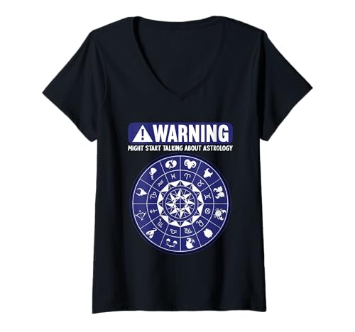 Damen Astrologie Hobby lustiges Astrologie T-Shirt mit V-Ausschnitt Damen Astrologie Hobby lustiges Astrologie T-Shirt mit V-Ausschnitt von Lustiger Astrologie Spruch Shop