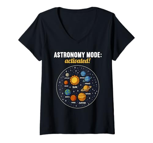 Damen Astronomie Hobby lustiges Astronomie T-Shirt mit V-Ausschnitt Damen Astronomie Hobby lustiges Astronomie T-Shirt mit V-Ausschnitt von Lustiger Astronomie Spruch Shop