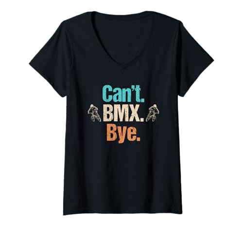 Damen BMX Hobby lustiges BMX T-Shirt mit V-Ausschnitt Damen BMX Hobby lustiges BMX T-Shirt mit V-Ausschnitt von Lustiger BMX Spruch Shop
