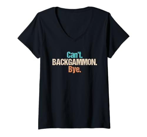 Damen Backgammon Hobby lustiges Backgammon T-Shirt mit V-Ausschnitt Damen Backgammon Hobby lustiges Backgammon T-Shirt mit V-Ausschnitt von Lustiger Backgammon Spruch Shop