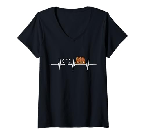 Damen Backgammon Hobby lustiges Backgammon T-Shirt mit V-Ausschnitt Damen Backgammon Hobby lustiges Backgammon T-Shirt mit V-Ausschnitt von Lustiger Backgammon Spruch Shop