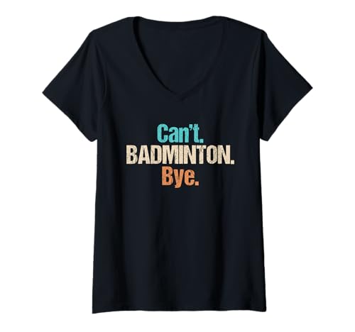 Damen Badminton Hobby lustiges Badminton T-Shirt mit V-Ausschnitt Damen Badminton Hobby lustiges Badminton T-Shirt mit V-Ausschnitt von Lustiger Badminton Spruch Shop