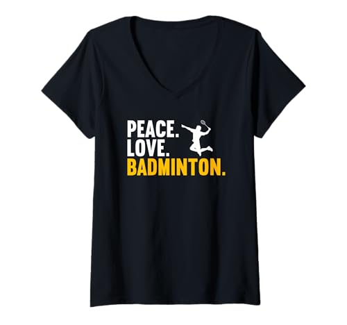 Damen Badminton Hobby lustiges Badminton T-Shirt mit V-Ausschnitt Damen Badminton Hobby lustiges Badminton T-Shirt mit V-Ausschnitt von Lustiger Badminton Spruch Shop