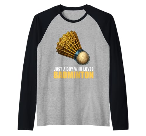 Herren Badminton Hobby lustiges Badminton Raglan von Lustiger Badminton Spruch Shop