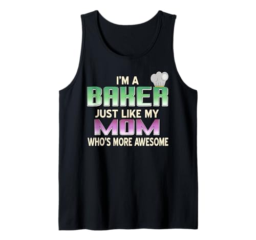 Ich Bin Stolzer Bäcker Wie Mama Nur Cooler Tank Top von Lustiger Bäckerfamilien Spruch