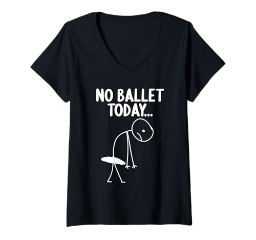 Damen Ballet Hobby lustiges Ballet T-Shirt mit V-Ausschnitt Damen Ballet Hobby lustiges Ballet T-Shirt mit V-Ausschnitt von Lustiger Ballet Spruch Shop
