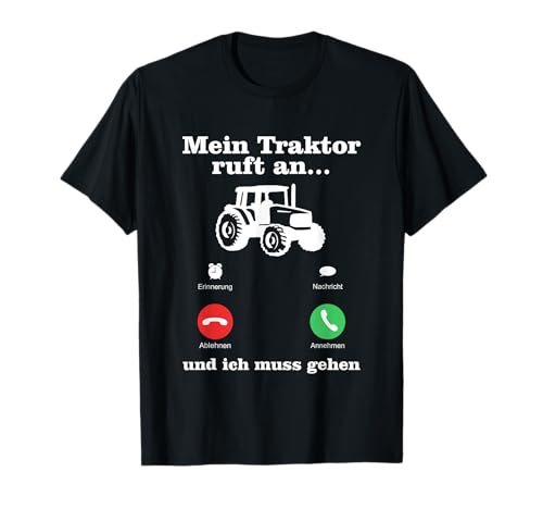 Lustiger Bauern & Landwirtschaft Spruch | Traktor & Trecker Sprüche T-Shirt für Erwachsene Männer, Landwirte oder Bauern - Schwarz, S von Lustiger Bauern & Landwirtschaft Spruch