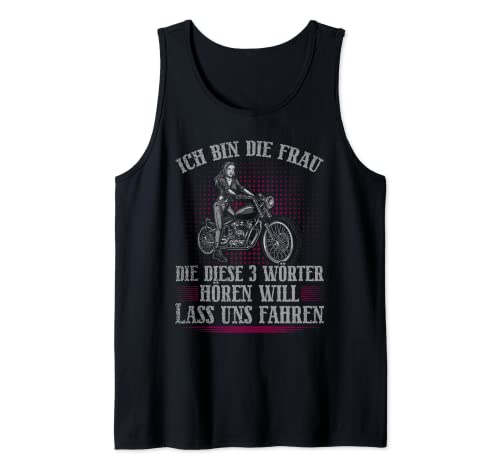 Lass Uns Motorrad Fahren Frauen Biker Tank Top Lass Uns Motorrad Fahren Frauen Biker Tank Top von Lustiger Biker Spruch Muttertag Damen Biker