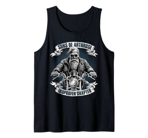 Herren Sons of Arthrose - Ibuprofen Chapter Biker Motorradfahrer Tank Top von Lustiger Biker Spruch für den alten Mann