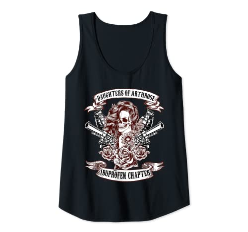 Damen Daughters of Arthrose Ibuprofen Chapter Biker Motorradfahrer Tank Top Damen Daughters of Arthrose Ibuprofen Chapter Biker Motorradfahrer Tank Top von Lustiger Biker Spruch für die alte Frau