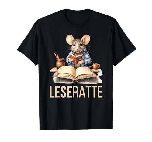 Leseratte-Motiv nicht nur für Kinder/Leseleidenschaft T-Shirt Leseratte-Motiv nicht nur für Kinder/Leseleidenschaft T-Shirt von Lustiger Bücher-Spruch für Leserinnen und Leser