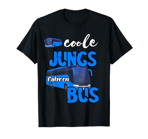 Coole Jungen Fahren Bus Fahrer Schule Bus Fahrer T-Shirt Coole Jungen Fahren Bus Fahrer Schule Bus Fahrer T-Shirt von Lustiger Busfahrer Bus Fahren Bus Liebhaber