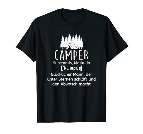 Herren lustiger Camper Lautschrift Camping Geschenk Campingplatz T-Shirt Herren lustiger Camper Lautschrift Camping Geschenk Campingplatz T-Shirt von Lustiger Camper Lautschrift Camping Geschenk Shirt