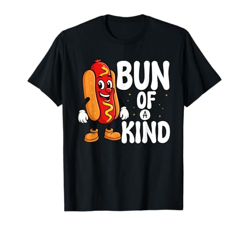 Bun of A Kind Lustiger Hot Dog Wortwitz BBQ Food Humor T-Shirt von Lustiger Foodie Humor Bbq & Hot Dog Liebhaber