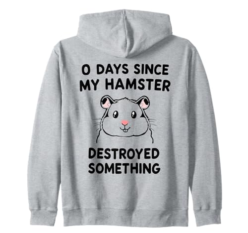 0 Tage Seit Meine Hamster Etwas Zerstört Hat Lustig Herren Kapuzenjacke 0 Tage Seit Meine Hamster Etwas Zerstört Hat Lustig Herren Kapuzenjacke von Lustiger Hamster schräger Humor funny Freunde