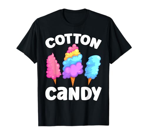 Mädchen Zuckerwatte Süßes Dessert T-Shirt Mädchen Zuckerwatte Süßes Dessert T-Shirt von Lustiger Jahrmarkt Süßigkeiten Humor