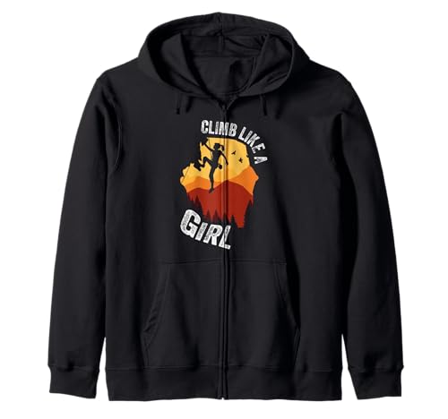 Vintage Kletterabenteuer Kletterer wie EIN Mädchen Klettern Kapuzenjacke Vintage Kletterabenteuer Kletterer wie EIN Mädchen Klettern Kapuzenjacke von Lustiger Kletterliebhaber für Frauen