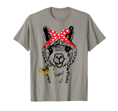 Frauen Lama Bandana - Alpaka Lama Tier Grafiken lustig T-Shirt Frauen Lama Bandana - Alpaka Lama Tier Grafiken lustig T-Shirt von Lustiger Lama-Alpaka-Tierliebhaber