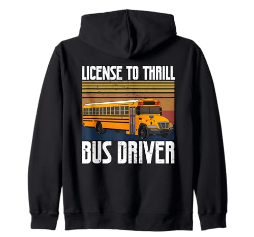 Schulbusfahrer Humor Lustiger Busfahrer Frauen Männer Kapuzenjacke von Lustiger Sarkasmus Schulbus Busfahrer Humor