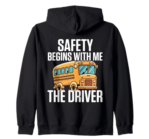 Schulbusfahrer Humor Lustiger Busfahrer Frauen Männer Kapuzenjacke von Lustiger Sarkasmus Schulbus Busfahrer Humor